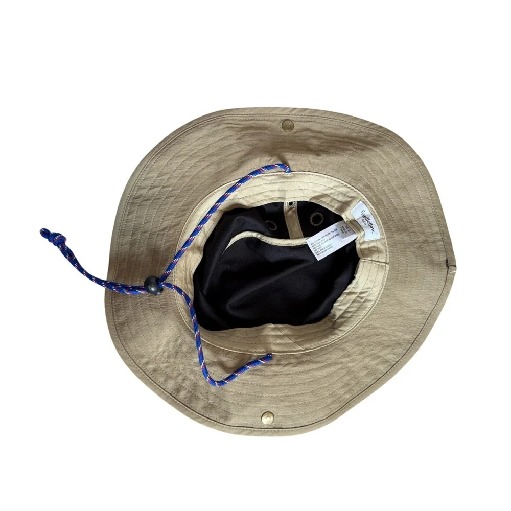 Goodfellow & Co Mens Tan Safari Sun Hat Boonie Wide Brim Adjustable M/L NWT